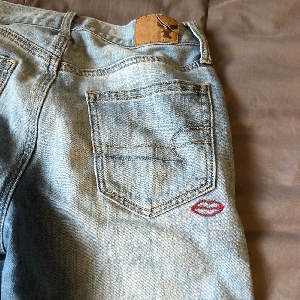 Embroidered American Eagle jeans